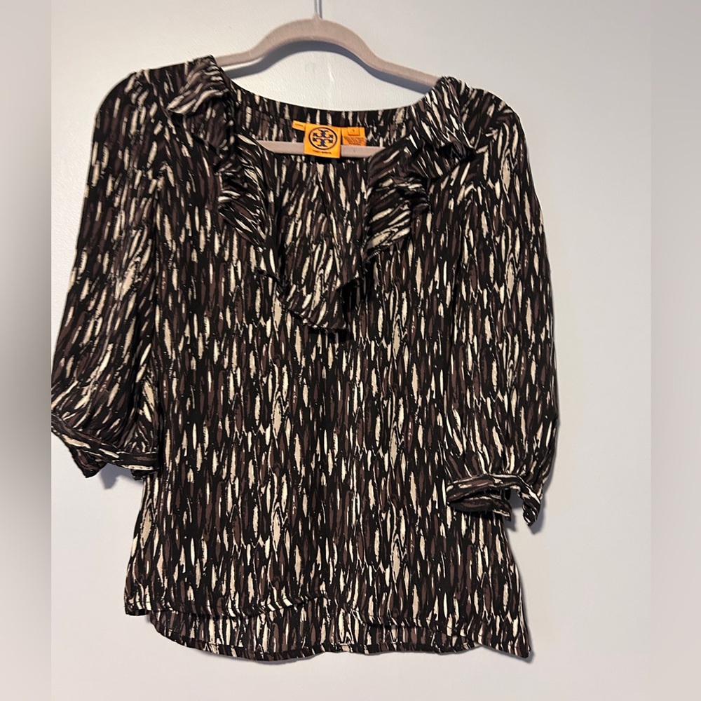 Tory Burch Ruffle Blouse Size 2